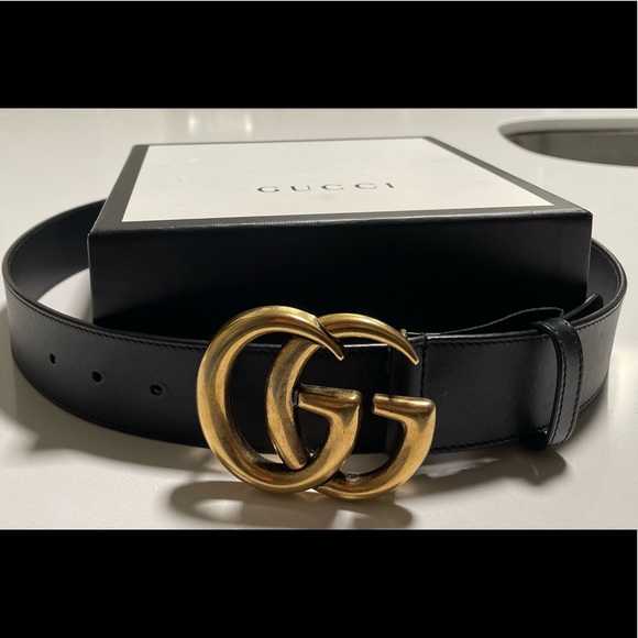 Gucci Leather Black Belt, Wide, size 34 (authentic) - Picture 4 of 11